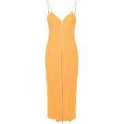 Jil Sander Mango Dragkedja Klänning Orange, Dam