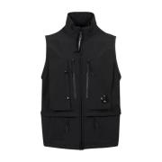 C.p. Company Vests Black, Herr