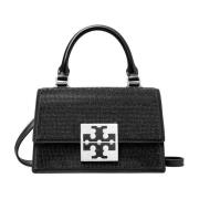 Tory Burch Elegant Bon Bon Mini Handväska Black, Dam