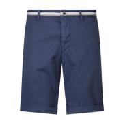 Mason's Bekväma Bomullssommar Shorts Torino Blue, Herr