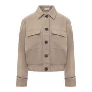 Brunello Cucinelli Light Jackets Beige, Dam