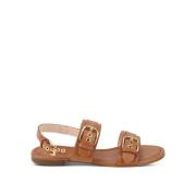 AGL Flat Sandals Brown, Dam