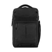 Piquadro Tyg Laptop Ryggsäck Black, Unisex