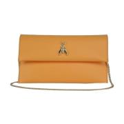 Patrizia Pepe Orange Läder Clutch Väska Orange, Dam