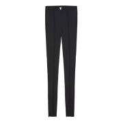 Patrizia Pepe Slim-fit Trousers Black, Dam