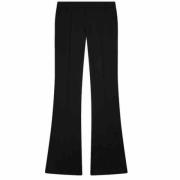 Dondup Wide Trousers Black, Dam