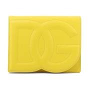 Dolce & Gabbana DG Logo Läder Crossbody Väska Yellow, Dam