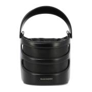 Alexander McQueen The Rise Bucket Bag Läder Black, Dam