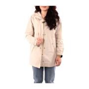 YES ZEE Beige Parka Kappa Beige, Dam