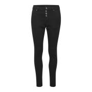 Cream Skinny Jeans Black, Dam