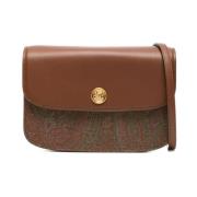 Etro Brun Essential Jacquard Crossbody Väska Brown, Dam