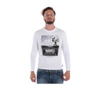 Emporio Armani Mysig Stickad Tröja Pullover White, Herr