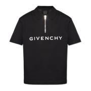 Givenchy Pikétröja med logotyp Black, Herr