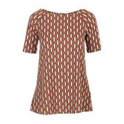 Maliparmi Elegant MultiColour T-Shirt Top Multicolor, Dam