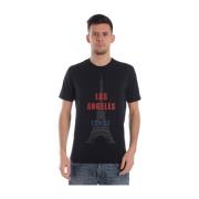 Daniele Alessandrini Los Angeles Italiensk Stil Sweatshirt Black, Herr