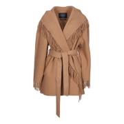 Balenciaga Belted Coats Brown, Dam