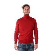 Emporio Armani Mysig Stickad Tröja Pullover Red, Herr