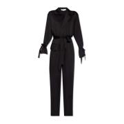 Victoria Beckham Jumpsuit med långa ärmar Black, Dam