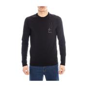 Armani Jeans Sweatshirts Black, Herr