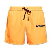 Balmain Badshorts med logotyp Orange, Herr