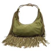 Valentino Vintage Pre-owned Canvas handvskor Green, Dam