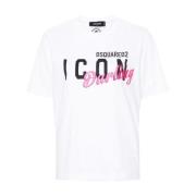 Dsquared2 Vita T-shirts och Polos White, Dam