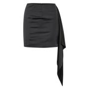 Gestuz Klassiskt High Waist Minikjol - Svart Black, Dam