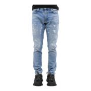 Off White Slim-fit Jeans Blue, Herr