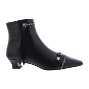 Paris Punk Ankle Boots Black, Dam