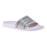 Baldinini Slipper in white microfibre White, Dam