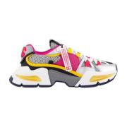 Dolce & Gabbana Womens Air Master Sneaker Rosa/Gul Multicolor, Dam