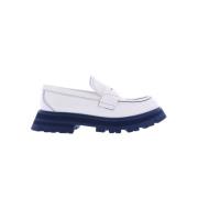 Alexander McQueen Läder Gummisula Slip-On Sko White, Dam