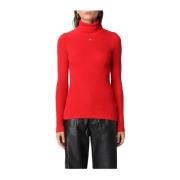 Tommy Jeans Turtlenecks Red, Dam