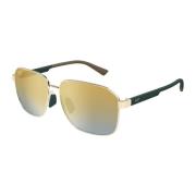 Maui Jim Onipaa AF Dgs651-16 Shiny Gold w/Green Sunglasses Yellow, Her...