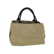 Burberry Vintage Pre-owned Nylon handvskor Beige, Dam