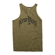 R13 New York Avslappnad Tank Top Green, Dam