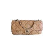 Chanel Vintage Pre-owned Laeder chanel-vskor Beige, Dam