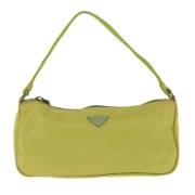 Prada Vintage Pre-owned Tyg kuvertvskor Yellow, Dam