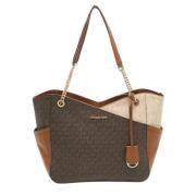 Michael Kors Pre-owned Pre-owned Belagd canvas totevskor Multicolor, D...