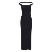 Courrèges Maxi Dresses Black, Dam