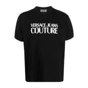 Versace Jeans Couture Svart T-shirt och Polo Kollektion Black, Herr