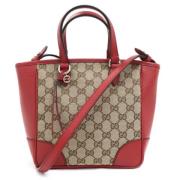 Gucci Vintage Pre-owned Canvas totevskor Red, Dam