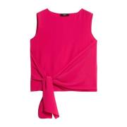 Max Mara Weekend Lyocel och Crepe de Chine Topp Pink, Dam