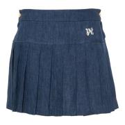 Palm Angels Short Skirts Blue, Dam