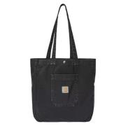 Carhartt Wip Garrison Tote Svart Stone Färgad Black, Dam