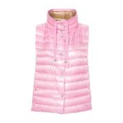 Herno Vadderad Puffer Vest för Män Pink, Dam