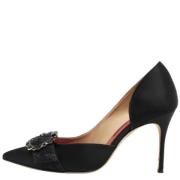 Carolina Herrera Pre-owned Pre-owned Satin klackskor Black, Dam