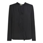 Isabel Marant Svart blus med volangdetaljer Black, Dam