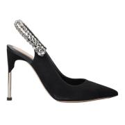 Alexander McQueen Mocka Decollete Skor Black, Dam