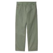 Carhartt Wip Straight Trousers Green, Herr